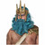 Poseidon Greek Blue Mens Wig and Beard