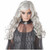 Dead Bride Black Long Wavy Womens Wig