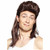 Nightclub Mullet 80s Brown Mens Wig