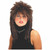 Rock Star Brown Mullet 80s Punk Spiked Top Women Wig