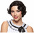 Gatsby 20s Black Vintage Finger Wave Womens Wig
