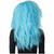 Crimped N Kooky Blue Clown Circus Crimp Womens Wig