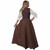 Renaissance Faire Brown Dress Medieval Maid Marion Princess Child Girls Costume