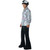70s Disco Silver Mirrorball Mens Costume Shirt & Hat Set