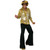 70s Disco Gold Mirrorball Mens Costume Shirt & Hat Set