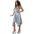 70s Disco Dress Silver Mirrorball Womens Costume