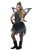Mystical Fairy Dark Black Pixie Fallen Angel Gothic Child Girls Costume