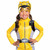 Yellow Ranger Muscle Saban's Power Rangers Beast Morphers Hero Girls Costume S