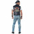 Biker Badazz Rider Rocker 80s Gangster Adult Mens Costume Tattoo Vest & Cap