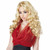 Shockwaves Glamour Celebrity Star Long Blonde Wavy Bangs Womens Costume Wig