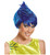Joy Disney Pixar Inside Out Movie Cartoon Blue Book Week Women Costume Wig