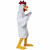 What The Cluck White Chicken Rooster Chick Hen Farm Animal Adult Mens Costume