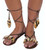 Cavewoman Cave Prehistoric Stone Age Jungle Womens Costume Shoes Sandals