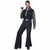 Flashy 70s Jumpsuit Metallic 1970s Disco Hippie Retro Party Adult Mens Costume