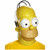 Homer Simpson The Simpsons Cartoon Men Costume Deluxe Overhead Mask