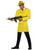 Pop Art Gangster Comic The Mask Cartoon Adult Mens Costume Banana Yellow Jacket