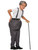 Uncle Bert Old Man Grandfather 100 Days of School Book Week Boys Costume & Wig