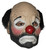 Hobo Clown Sad Circus Horror Mens Costume Overhead Latex Mask with Wig