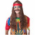 Hippie Man Brown Groovy 70s Men Costume Wig & Moustache