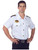 Pilot White Shirt Officer Flight Captain Airline Uniform Aviator Men Costume