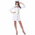 Navy Captain White Dress Jacket Military Sailor Uniform Adult Womens Costume