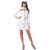 Navy Captain White Dress Jacket Military Sailor Uniform Adult Womens Costume