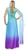 Sea Queen Greek Roman Goddess Blue Toga Ancient Womens Costume