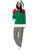 Elf Fleece Jumpsuit Santa Helper Christmas Festival Adult Unisex Mens Costume