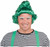 Oompa Loompa Willy Wonka and the Chocolate Factory Green Elf Mens Costume Wig