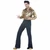 Disco King 1970s 60s Gold Shirt & Bellbottom Pants Retro Adult Mens Costume