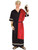 Roman Senator Julius Caesar Emperor Greek Black Toga Men Costume With Wreath