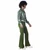 The Ladies Man 1970s 70s Green Disco Hippie Retro Party Adult Mens Costume