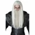 Dark Wizard Sorcerer Magician Medieval Grey Mens Costume Wig Moustache and Beard