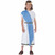 Basic Toga Red & Blue Shawls Greek Roman Ancient Book Week Girls Boys Costume