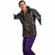 Disco Mania Shirt Black Silver 60s 70s Men Costume