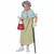 Little Old Man Lady 100 Days of School Book Week Child Boy Costume Walking Stick