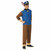 Chase PAW Patrol Mighty Pups Shepherd Dog Puppy Jumpsuit Adult Mens Costume