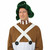 Oompa Loompa Willy Wonka and the Chocolate Factory Green Men Costume Wig