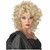 The Bad Girl 1980s Pop Star Blonde Curly Women Costume Wig