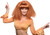 Go Disco 1970s 1980s Go Go Dance Retro Brown Womens Costume Wig