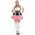 Fraulein Oktoberfest Beer Maid German Dirndl Bavarian Adult Womens Costume Plus