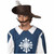 The Dandy Musketeer Mens Brown Moustache Set