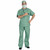 Doctor Surgeon Medical Emergency Uniform Adult Mens Costume & Stethoscope