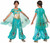 Jasmine Teal Deluxe Disney Aladdin Princess Book Week Child Girls Costume