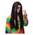 1970s Hippie Hippy Woodstock Psychedelic Long Black Braids Men Costume Wig