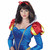 Snow White Princess Fairytale Storybook Women Costume Wig with Headband