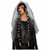 Gothic Ghost Bride Vampiress Halloween Day of The Dead Women Costume Wig