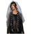 Gothic Ghost Bride Vampiress Halloween Day of The Dead Women Costume Wig