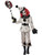Creeper Clown Horror Scary Vintage Evil Jester Joker Halloween Girls Costume