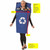 Blue Recycling Bin Waste Trash Wheelie Garbage Funny Womens Mens Unisex Costume